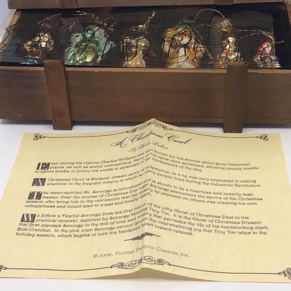 Thomas Pacconi 2004 A Christmas Carol Ornament Set New in original box - Picture 5 of 5